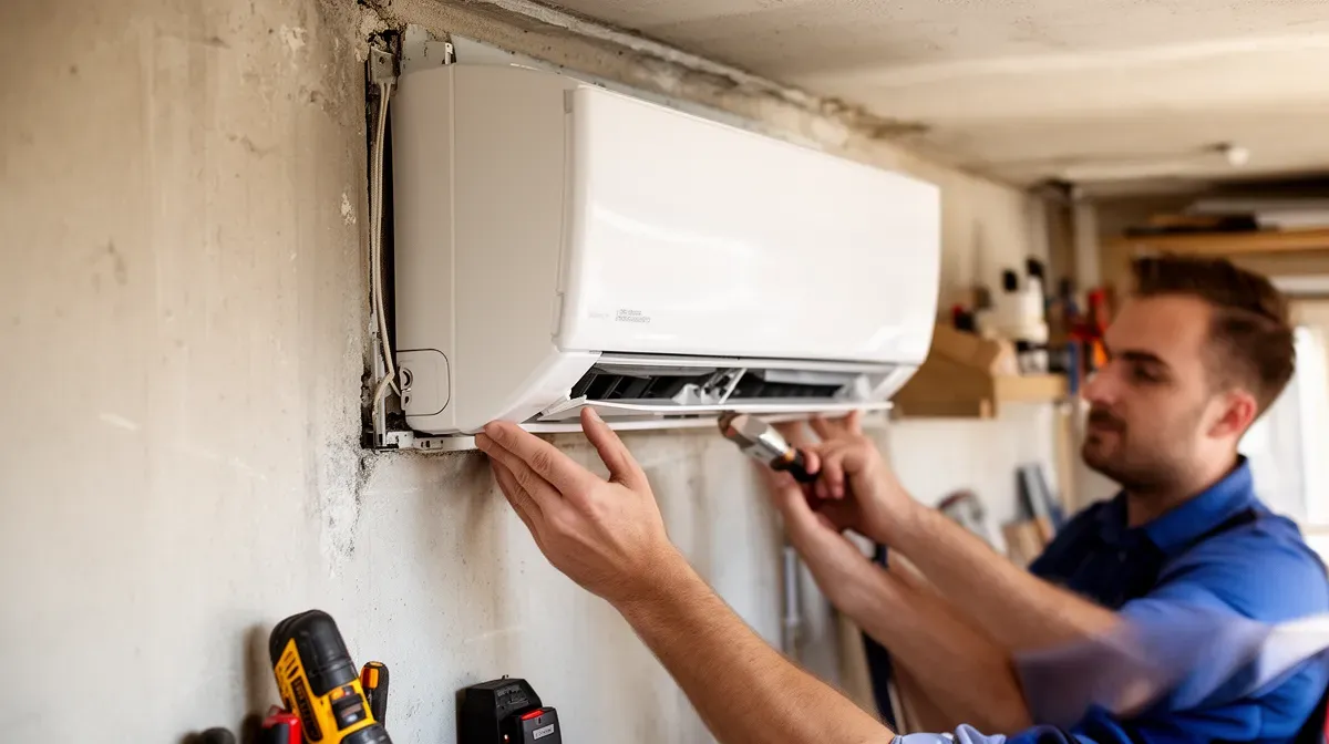 Installation d'une clim sans groupe extérieur par un technicien
