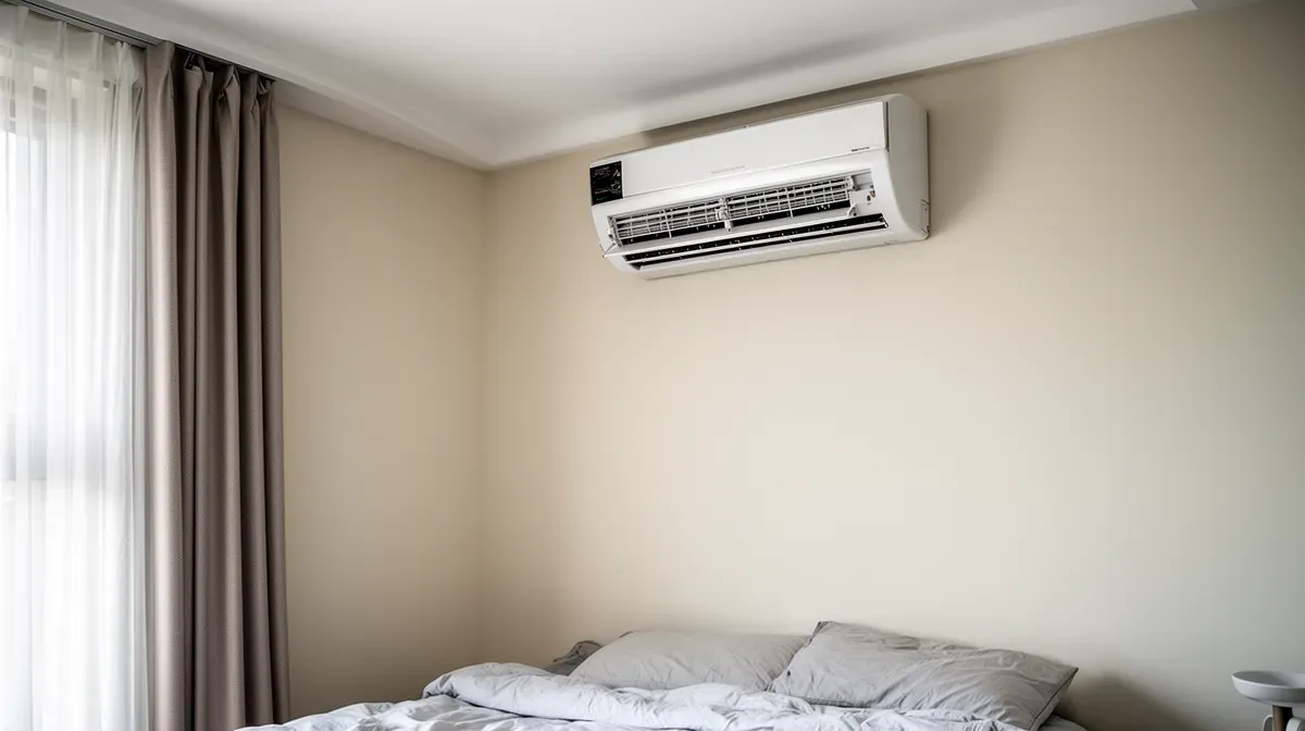 Emplacement idéal d'une unité intérieure de climatiseur en hauteur dans une chambre