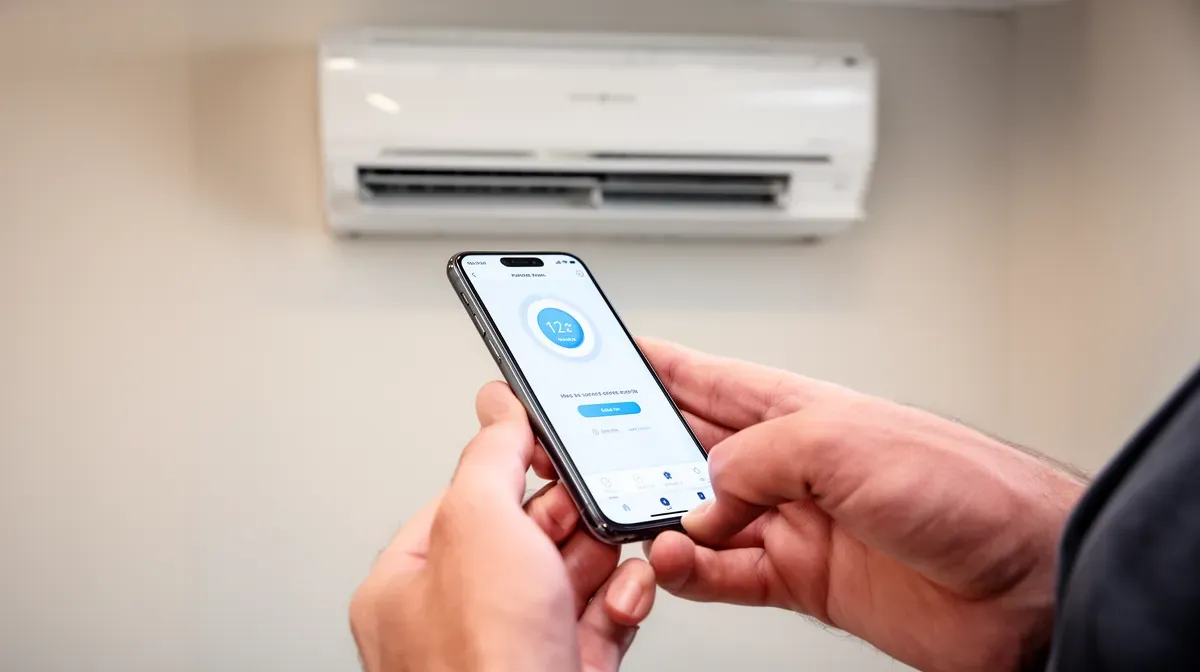 Contrôle à distance d'une pompe à chaleur via une application mobile