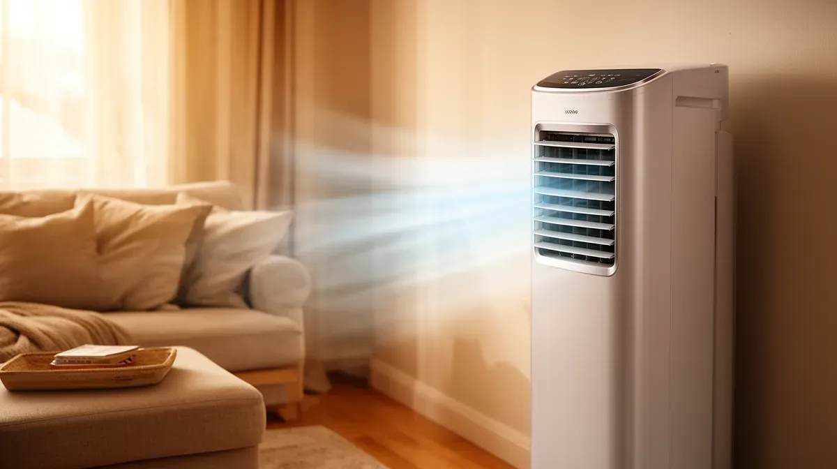 Climatiseur Mitsubishi MSZ-AY35VGK en fonctionnement, illustrant son efficacité énergétique