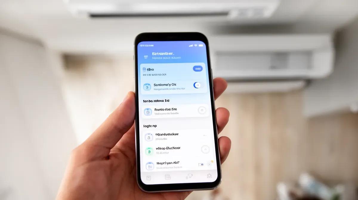 Contrôle du climatiseur Mitsubishi MSZ-AY35VGK via une application mobile sur smartphone