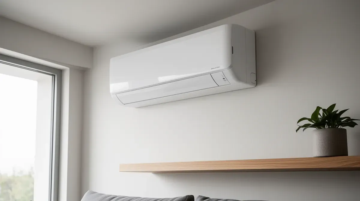 Climatiseur mural Toshiba Shorai Edge en finition blanc mat dans un intérieur épuré