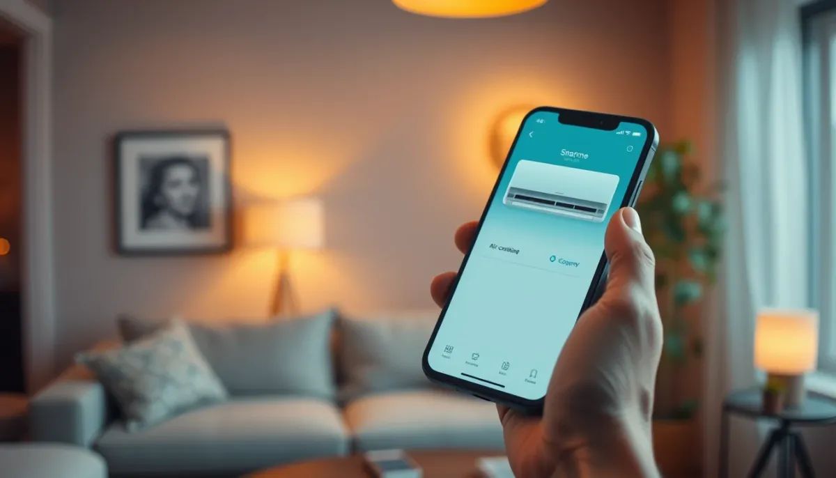 Pilotage d'un climatiseur via une application mobile sur smartphone