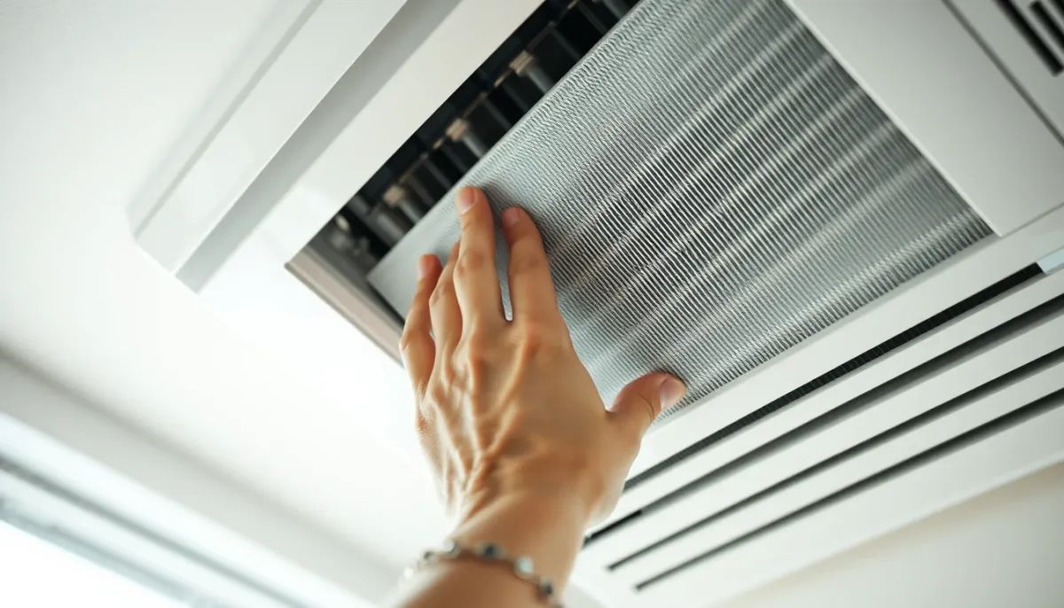 Nettoyage du filtre d'une unité intérieure de climatisation pour prévenir les pannes