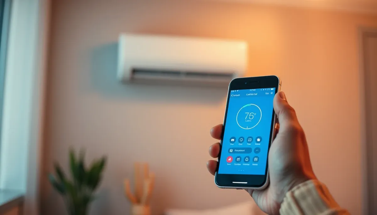 Utilisation d'une application mobile pour piloter une climatisation Gree à distance