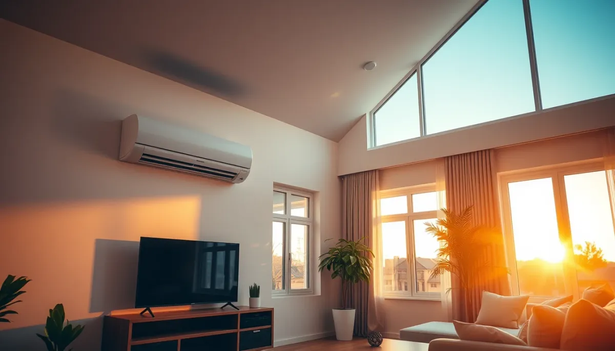 Salon familial équipé d'un système de climatisation multi-split Bosch Climate 5000