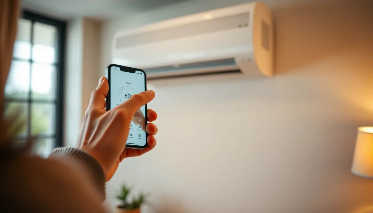 Utilisation d'une application mobile pour piloter un climatiseur Thermor à distance