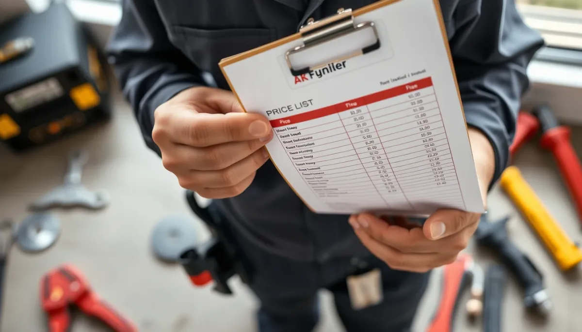 Documentation technique et outils pour l'installation d'une unité extérieure, illustrant les coûts