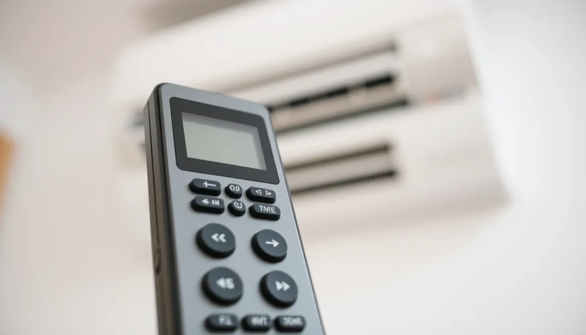 Télécommande et unité murale de climatiseur Rotenso en gros plan